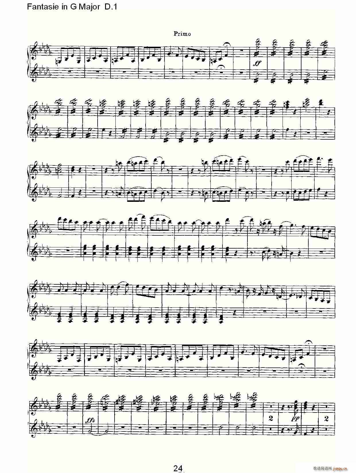 Fantasie in G Major D.1(ʮ�ּ�����)24