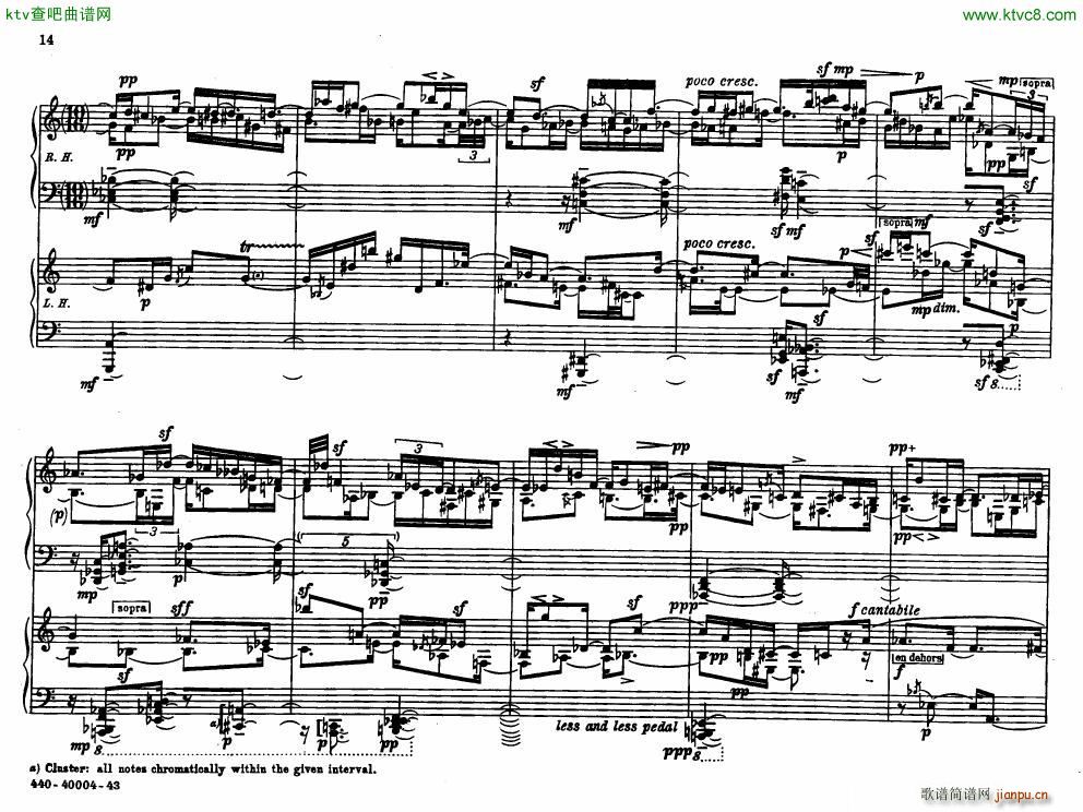 Bolcom 12 etudes for piano(����V)14