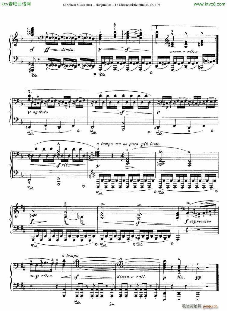 Burgmuller 18 characteristic studies op109(����V)24