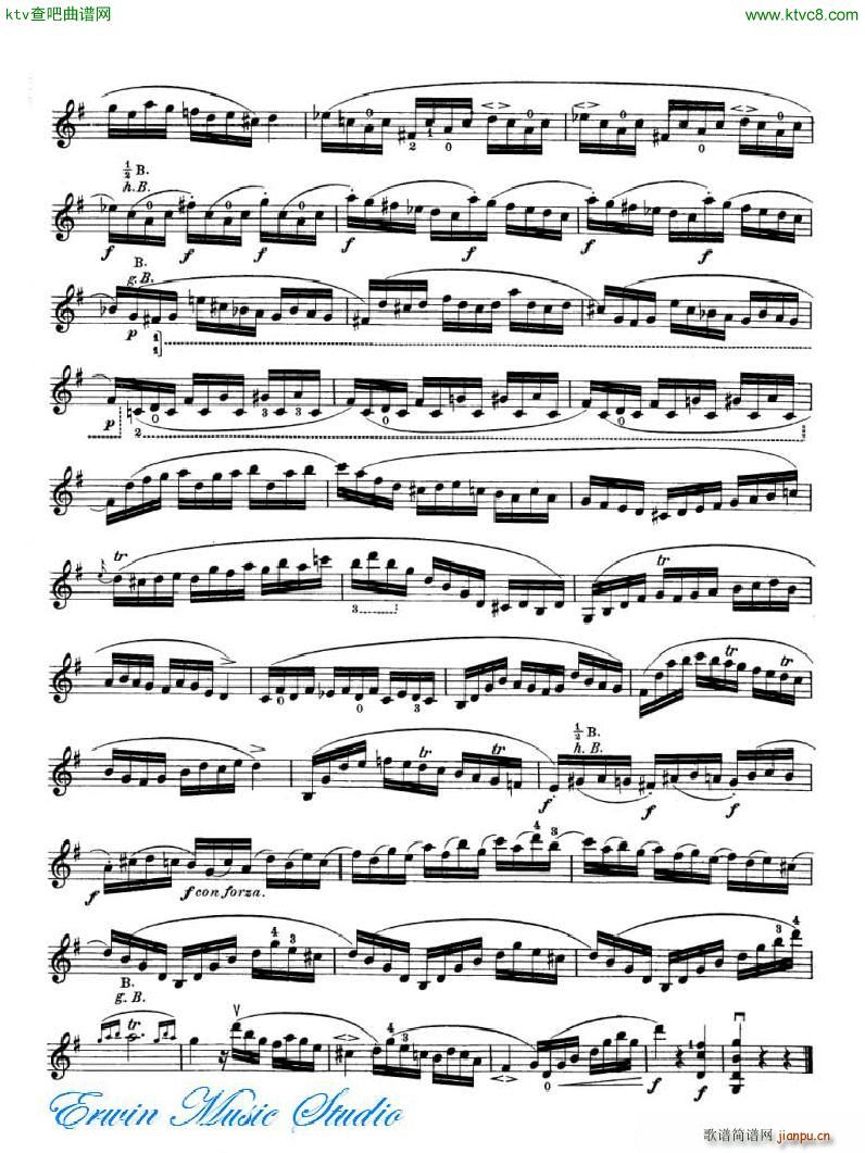 �_�� 24�׾�����Pierre Rode 24 Studi Per violino 01 08(ʮ�ּ�����)6