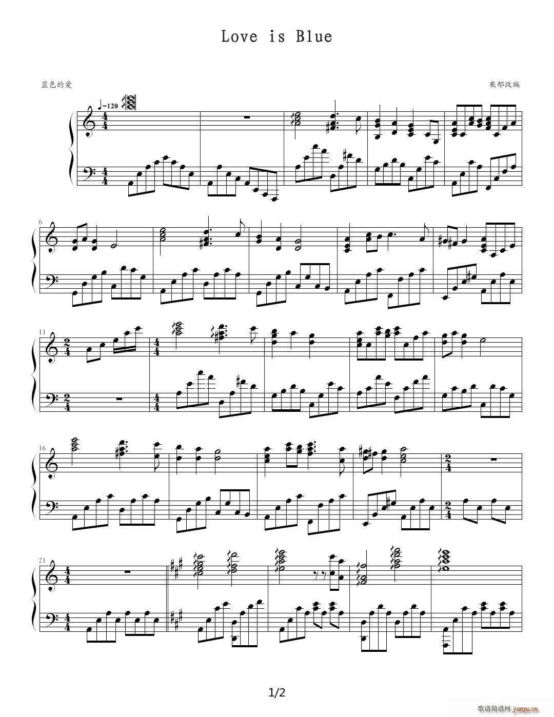 Love is Blue �ľ� �{ɫ�Đ�(��i)(����V)1