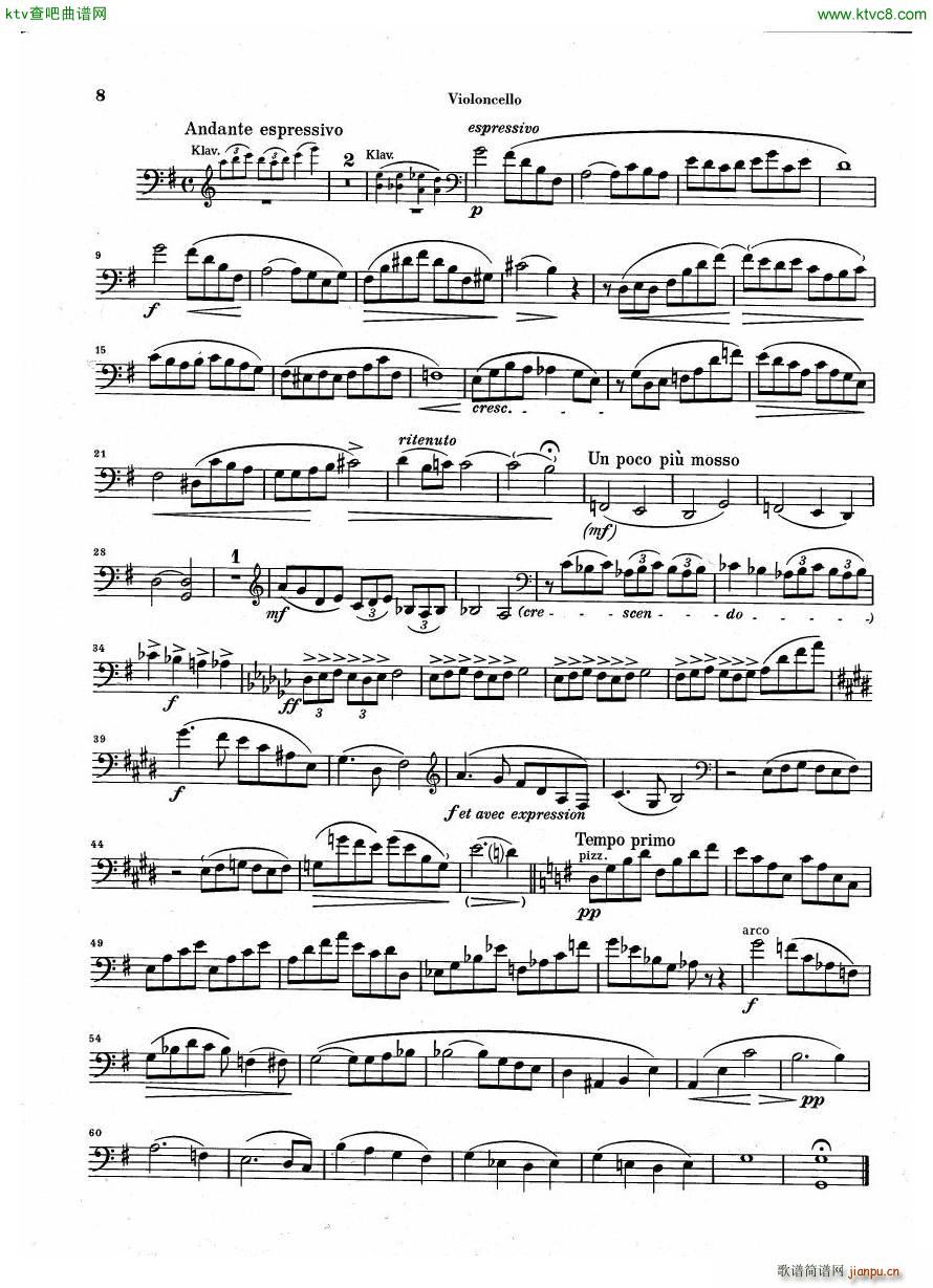 Debussy Piano Trio in G parts(����V)16