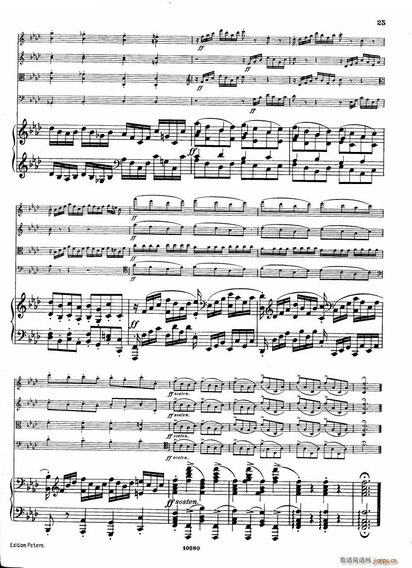 Brahms op 34 Piano Quintet f minor score һ(����V)24