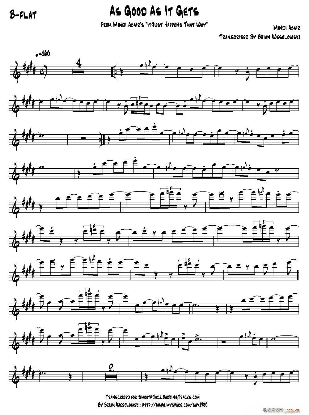 As Good As It Gets B FLAT(ʮ�ּ�����)1