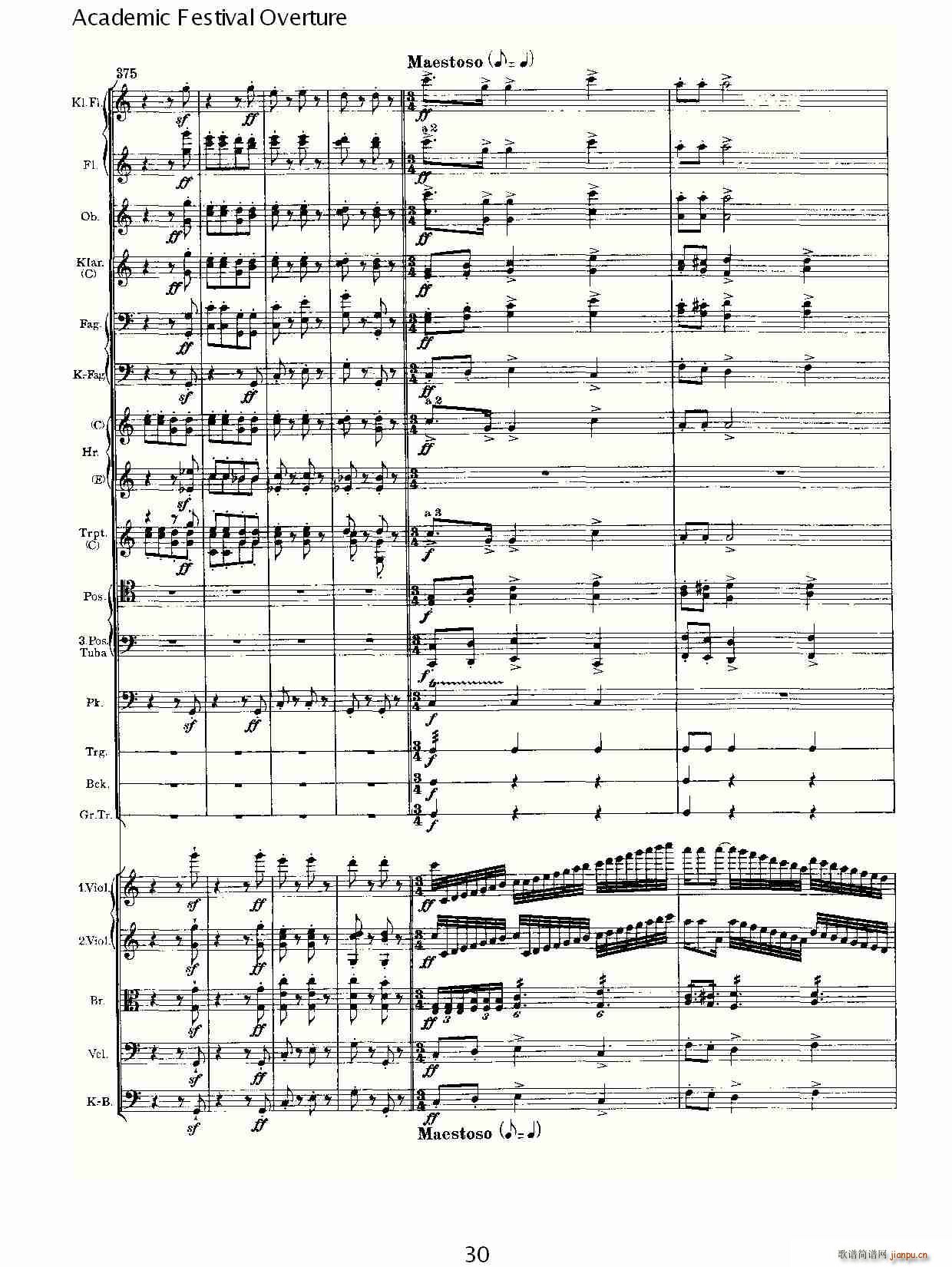 Academic Festival Overture(ʮ�ּ�����)30