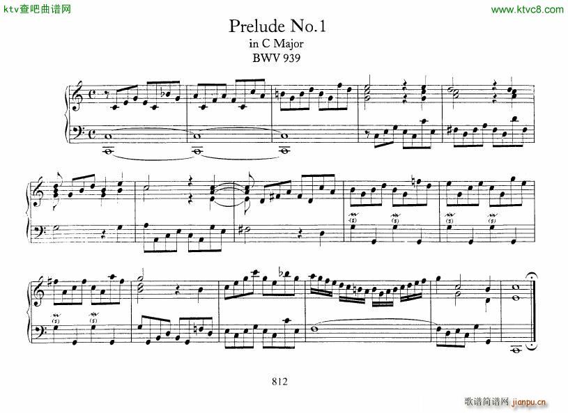 Bach JS BWV 939 943 5 Preludes(����V)1
