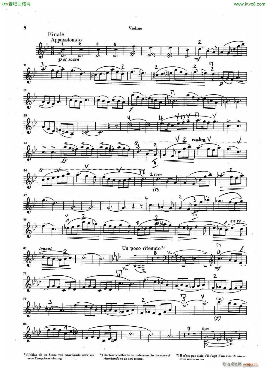 Debussy Piano Trio in G parts(����V)7