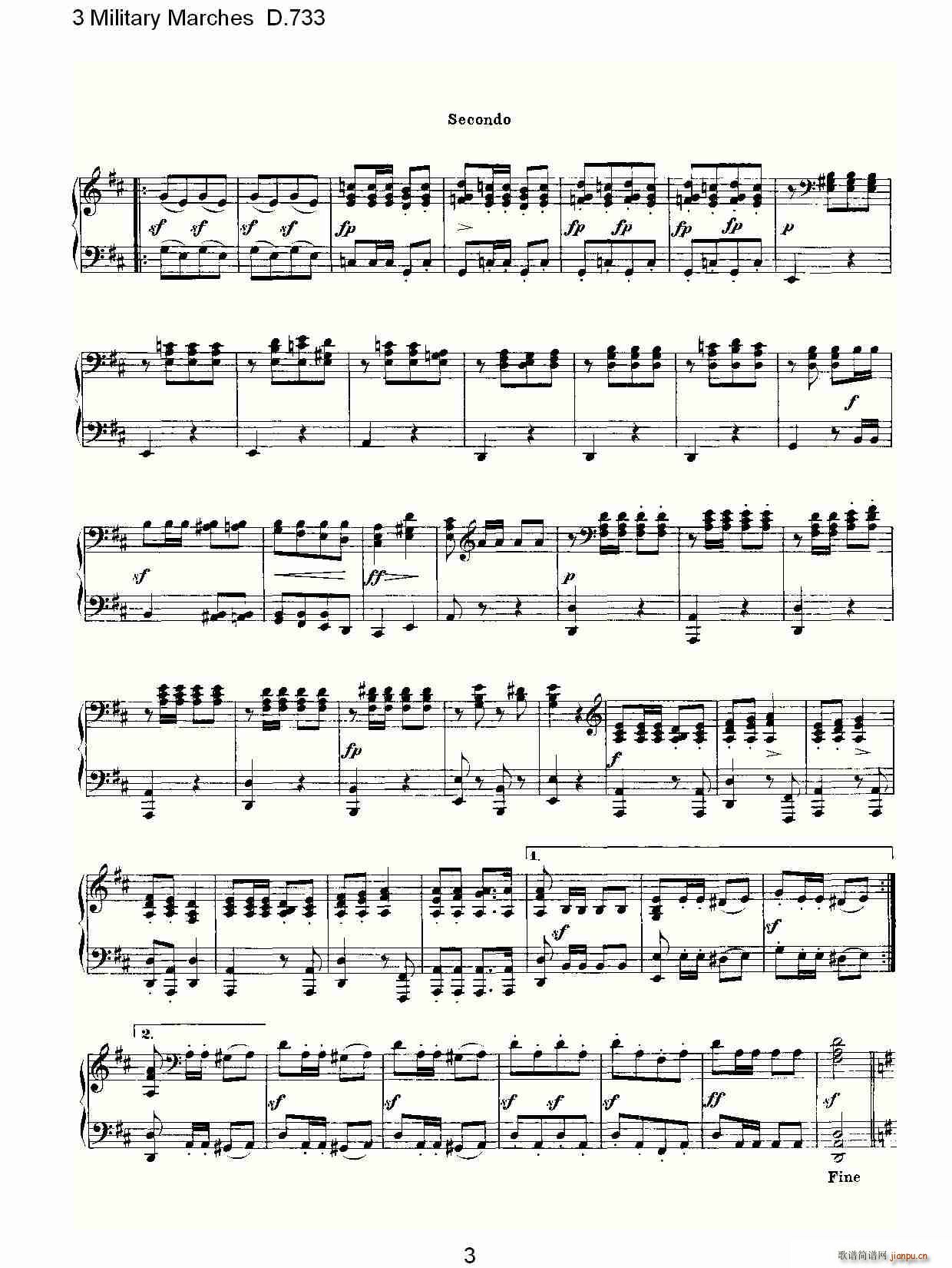3 Military Marches D.733(ʮ�ּ�����)3