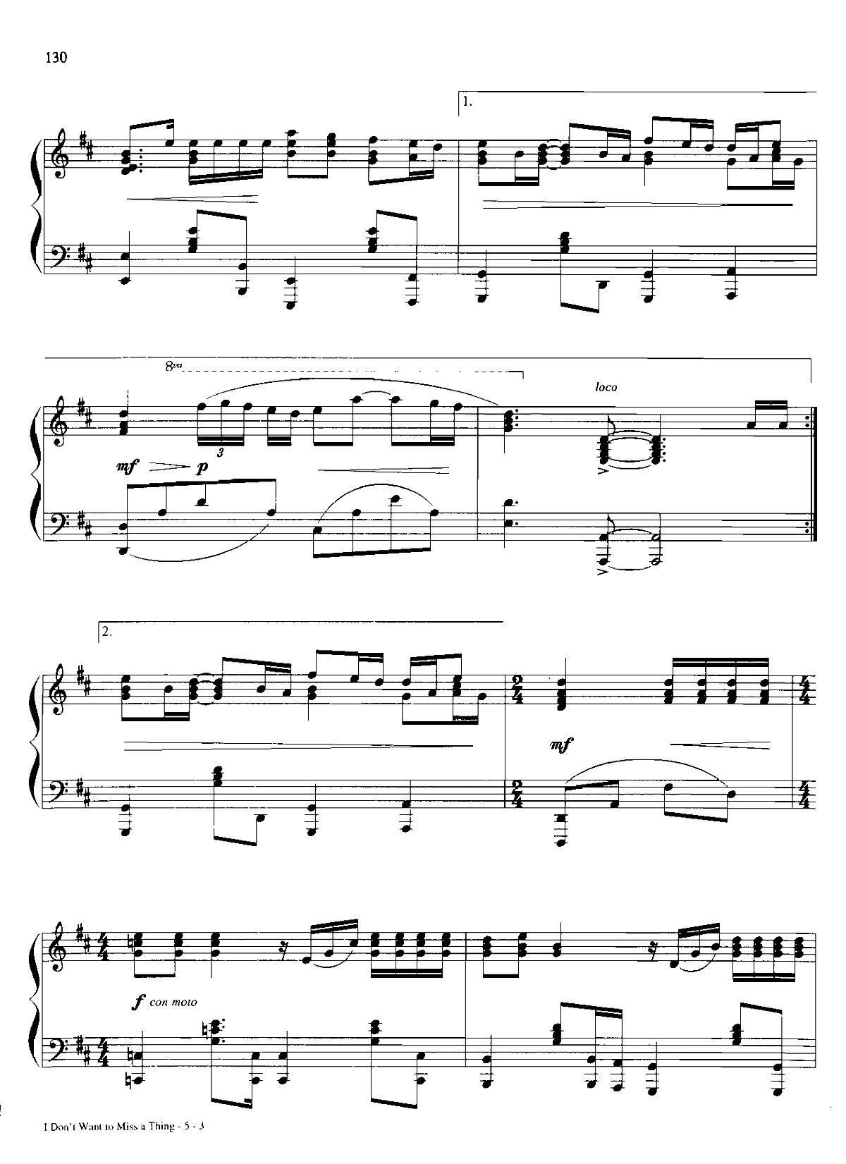 I DON T WANT TO MISS A THING Dan Coates �������{ ��(����V)3