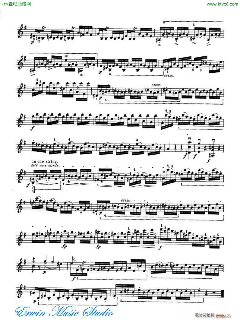 �_�� 24�׾�����Pierre Rode 24 Studi Per violino 01 08(ʮ�ּ�����)8