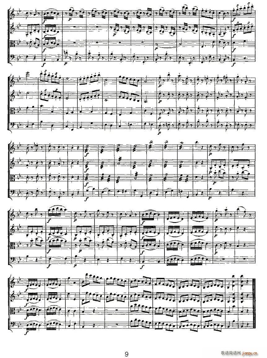 Quartet No 6 in Bb Major K 159 ��B���{�����Ҙ�(l�� )������(���V)9