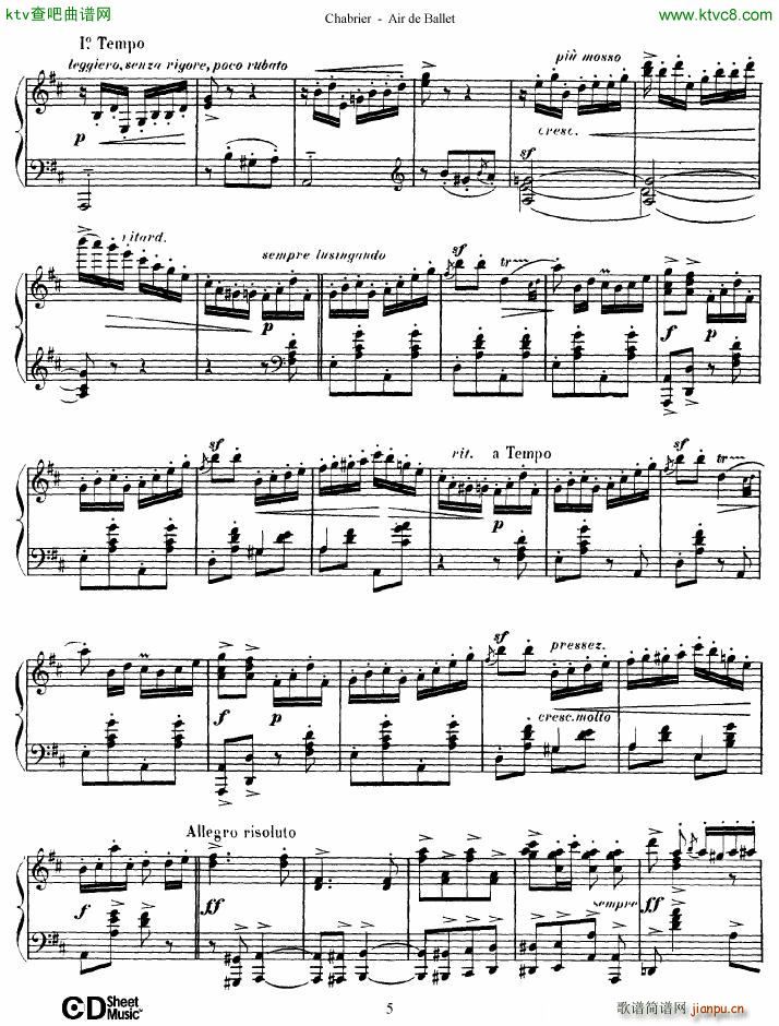 Chabrier Air de Ballet(����V)5