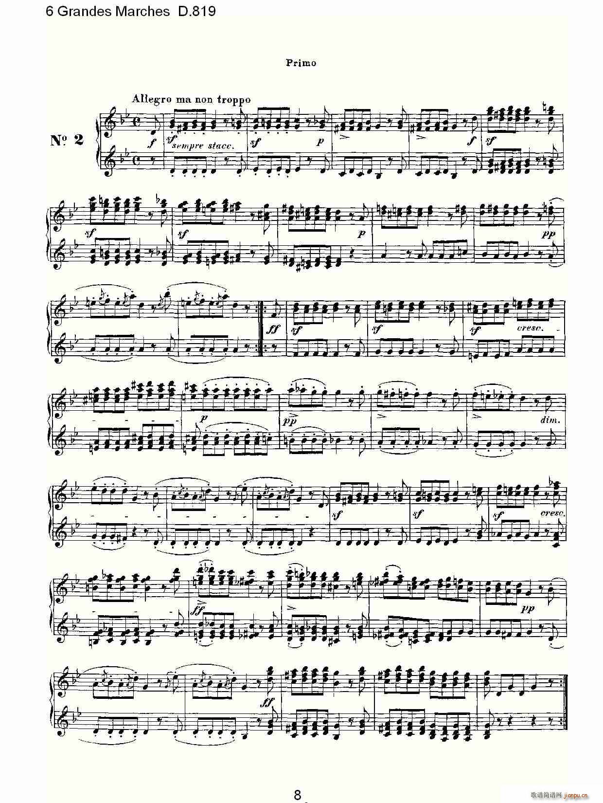 6 Grandes Marches D.819(ʮ�ּ�����)8