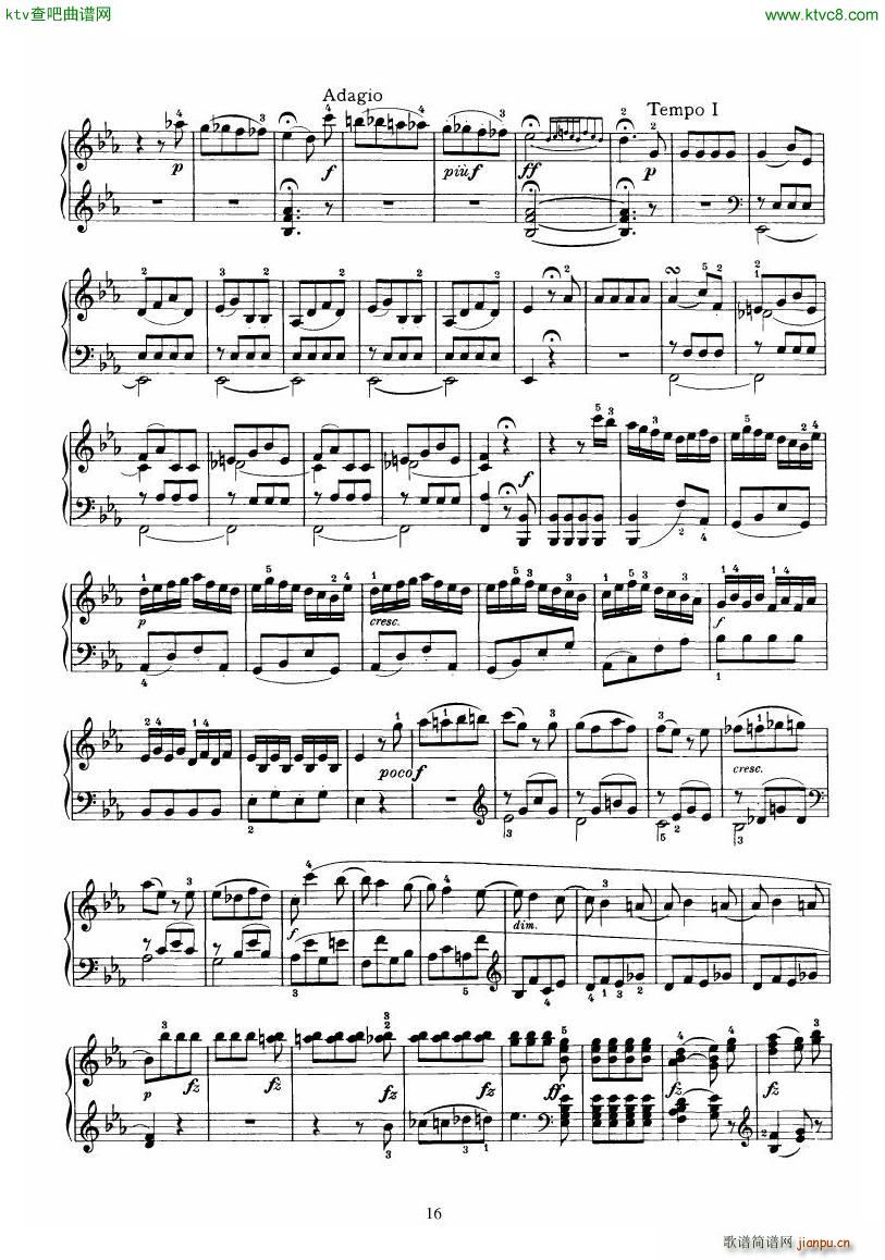 Piano Sonata No 52 in Eb(����V)16