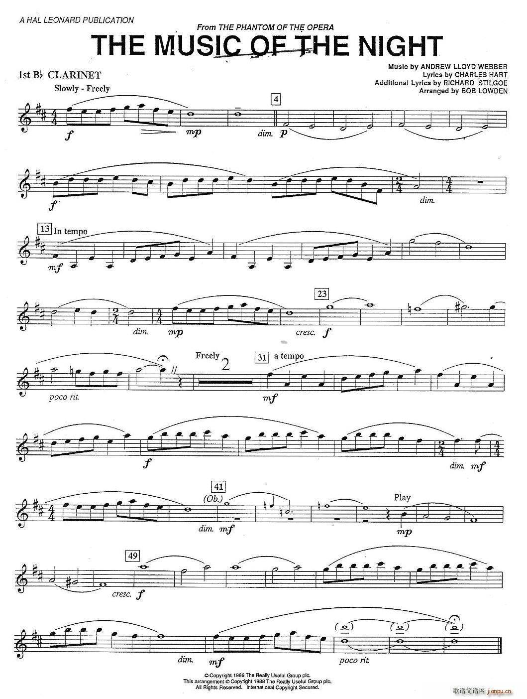 THE MUSIC OF THE NIGTH-CLARINET(�λɹ��V)1