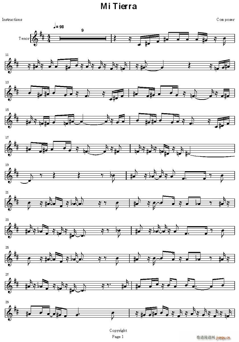 Mi Tierra(���ָ��V)1