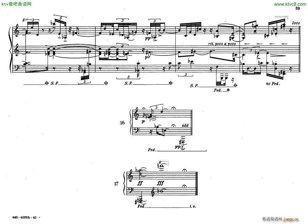 Bolcom 12 etudes for piano(����V)39