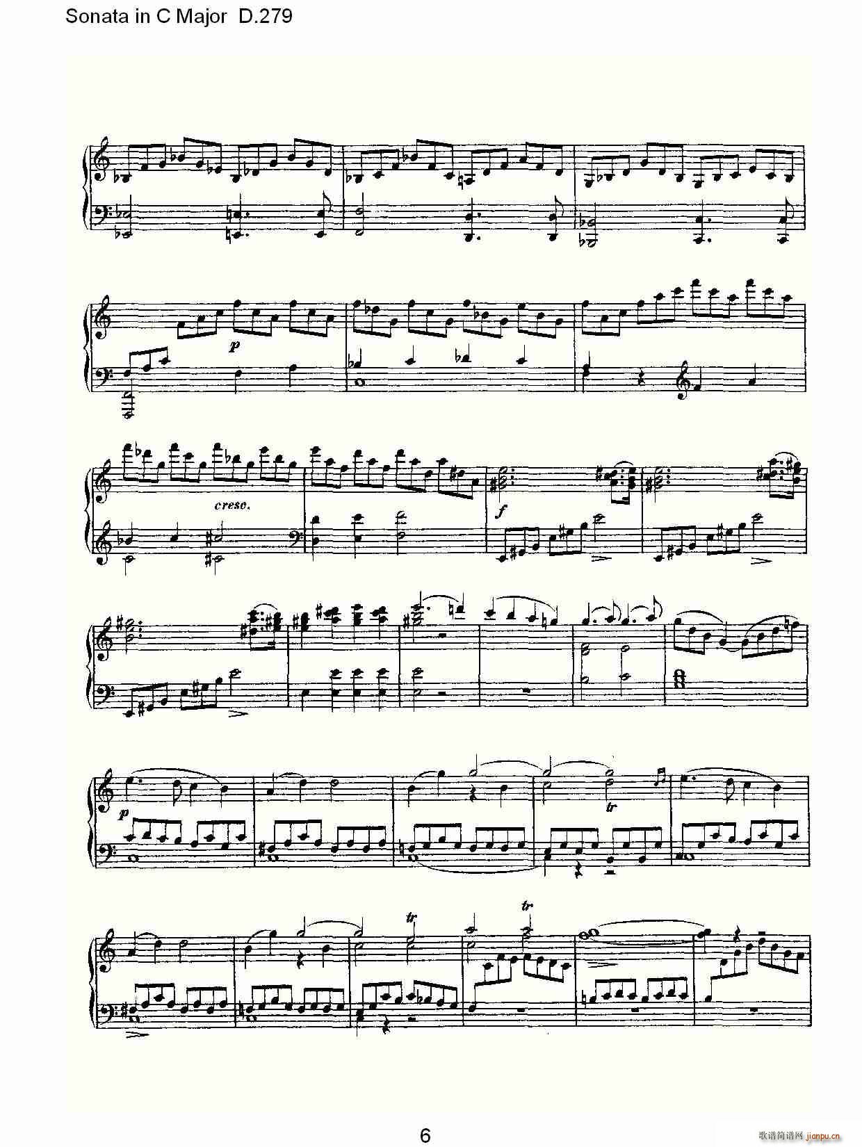 Sonata in C Major D.279(ʮ�ּ�����)6