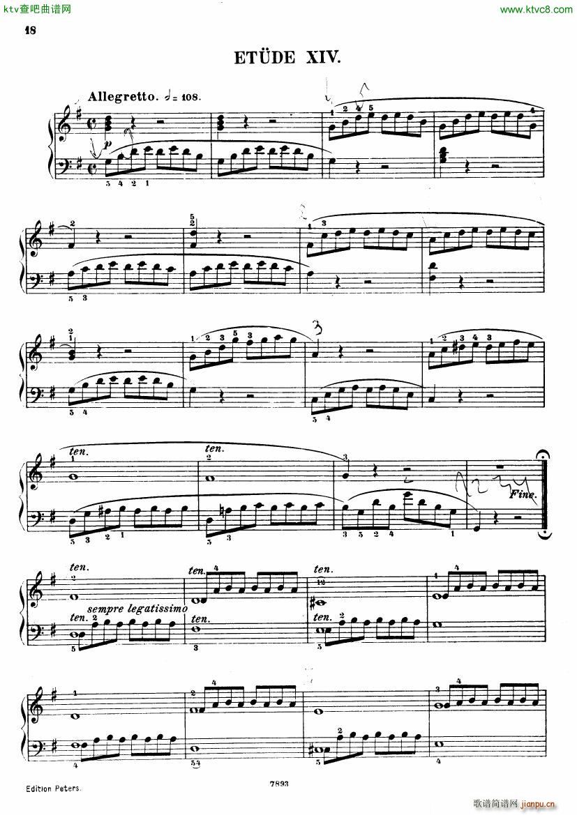 Henri Bertini 1798 1876 25 Easy Etudes Op 100(����V)19