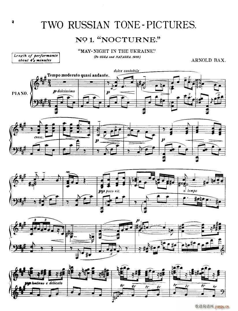 Bax Two Russian Tone Pictures(����V)1