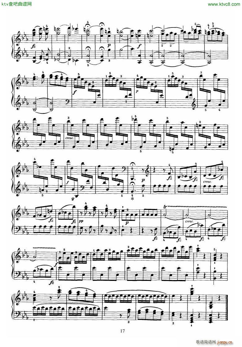 Piano Sonata No 52 in Eb(����V)17