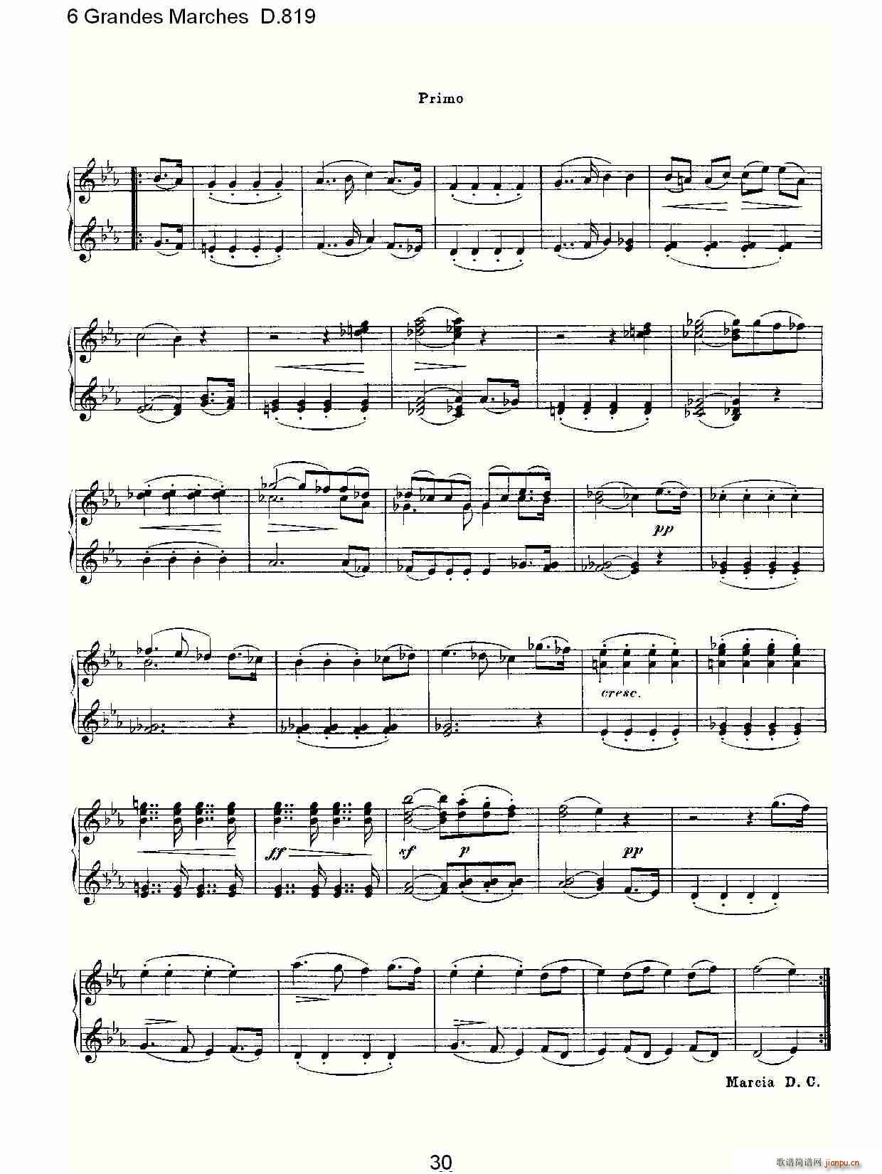 6 Grandes Marches D.819(ʮ�ּ�����)30
