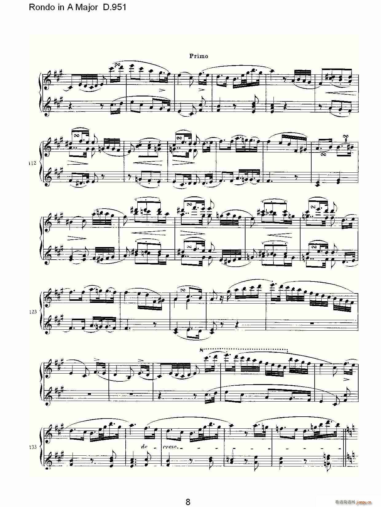 Rondo in A Major D.951(ʮ�ּ�����)8