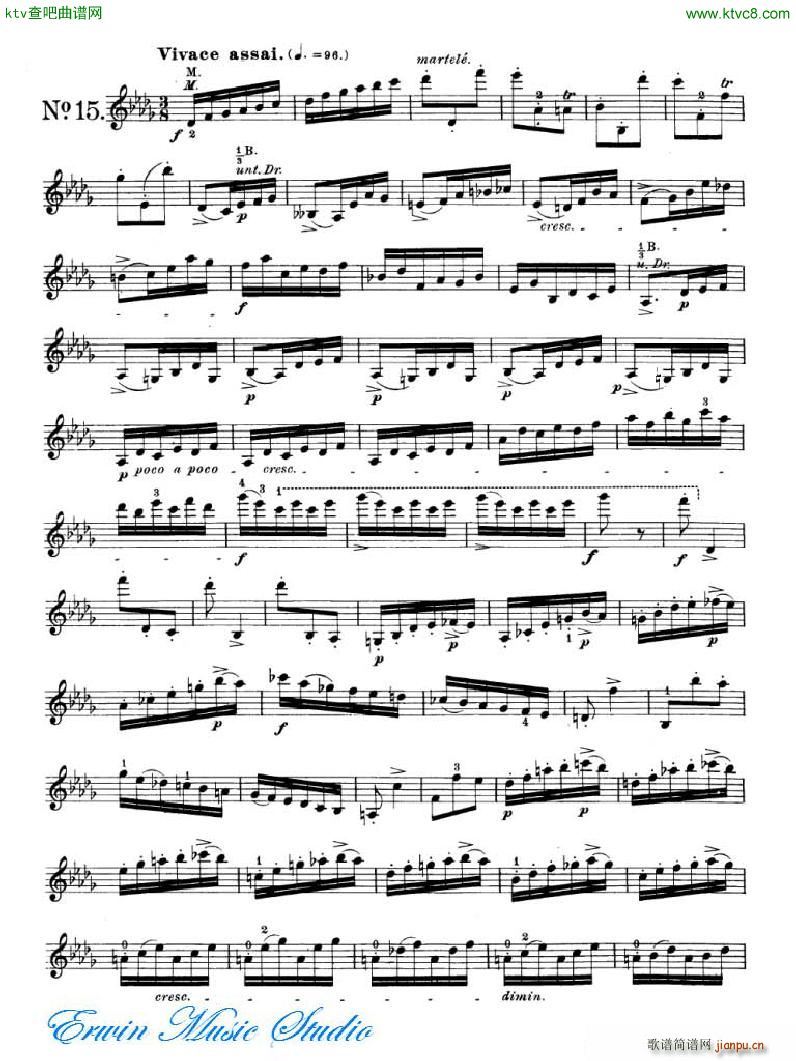 �_�� 24�׾�����Pierre Rode 24 Studi Per violino 09 16(ʮ�ּ�����)13