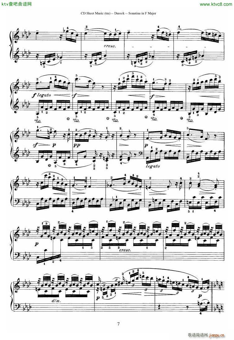 Dussek Sonatina in G Major(����V)18