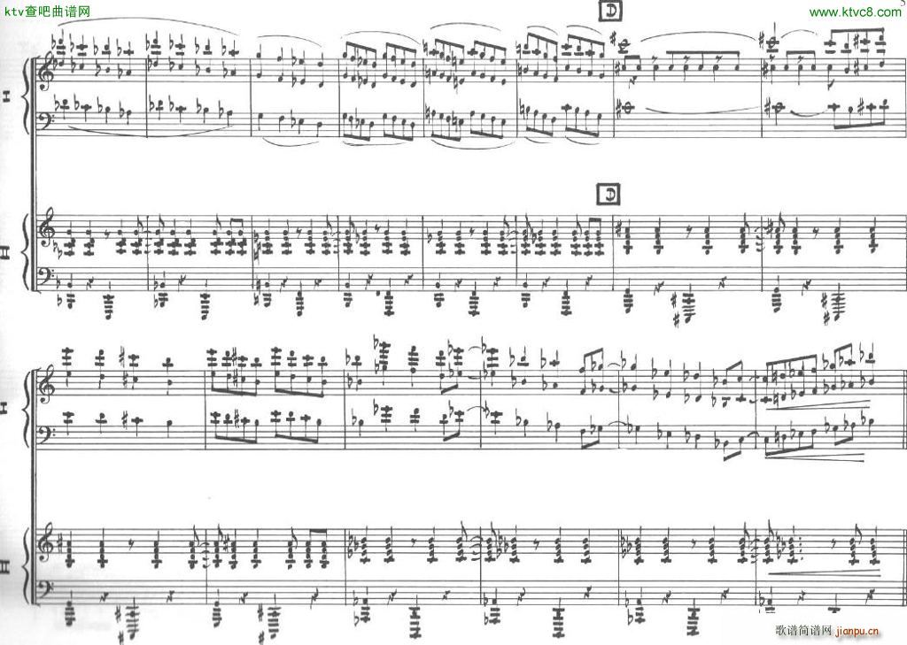 Bolling Sonata for Two Pianist no 2 Part1 1(����V)5