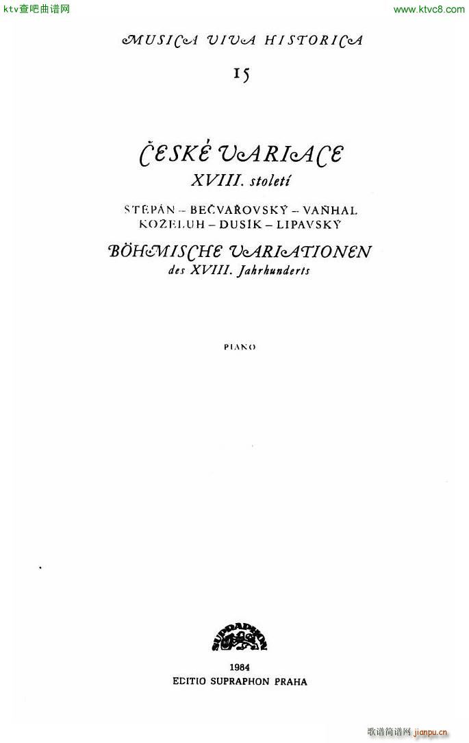 Czech piano variations from 18th century(����V)1