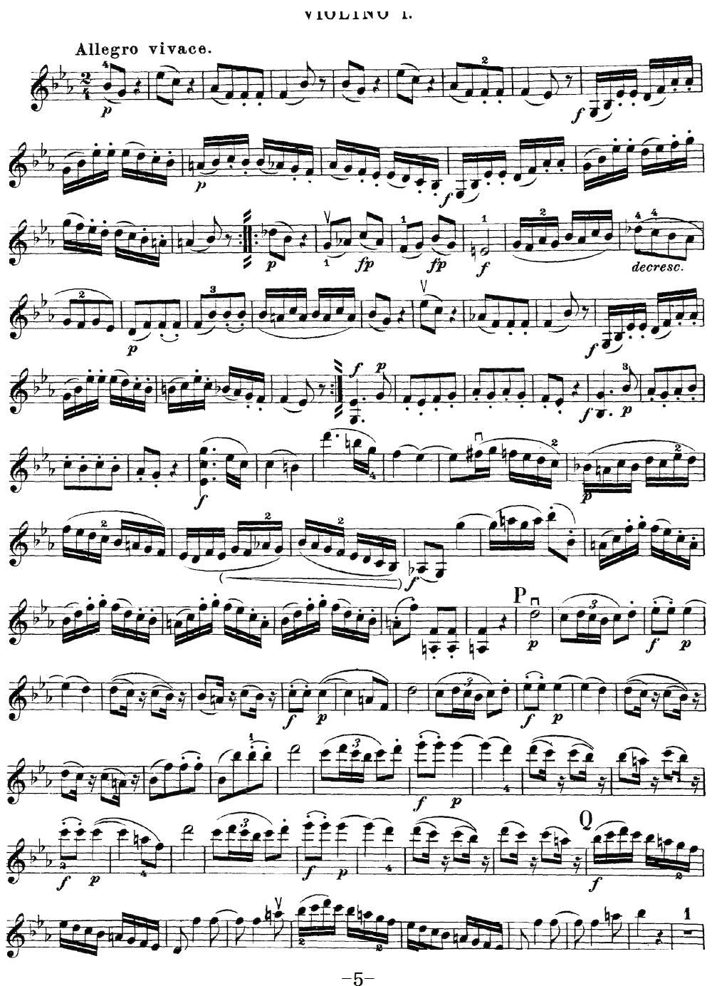 Mozart Quartet No 16 in Eb Major K 428 Violin 1(ʮ�ּ�����)5