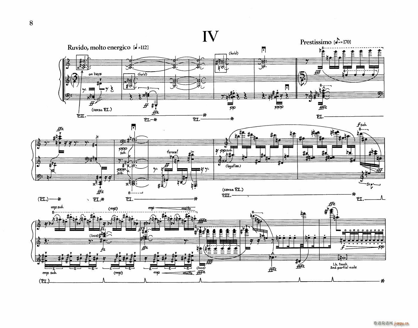 Crumb Five Pieces for Piano(����V)6