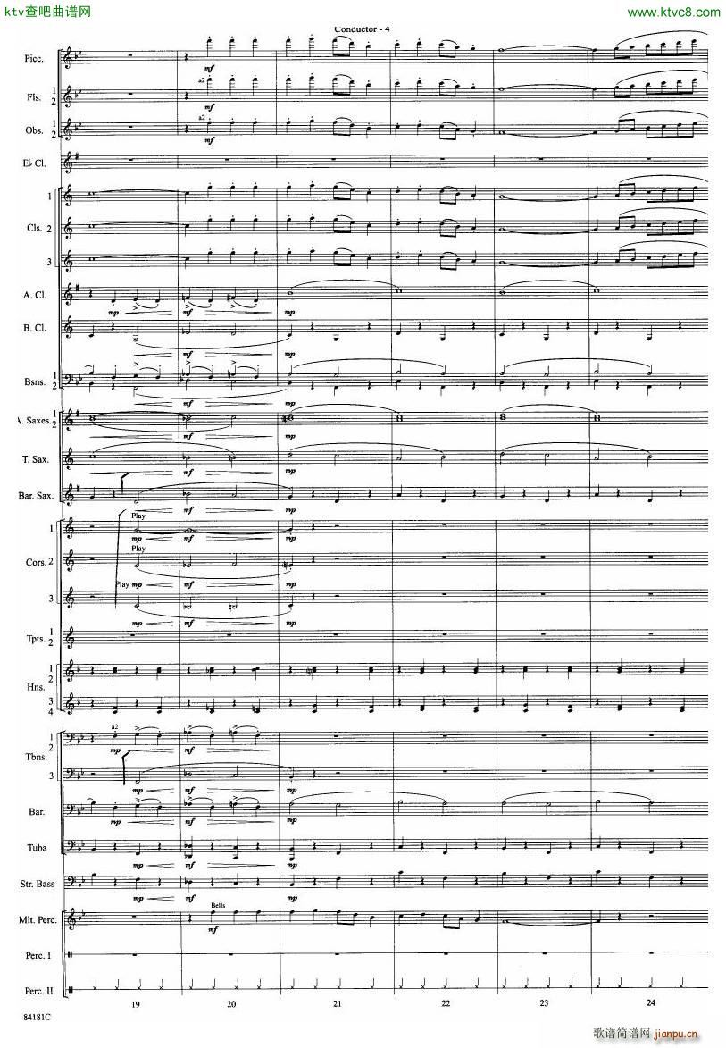 Anderson Sleigh Ride full score(����V)5