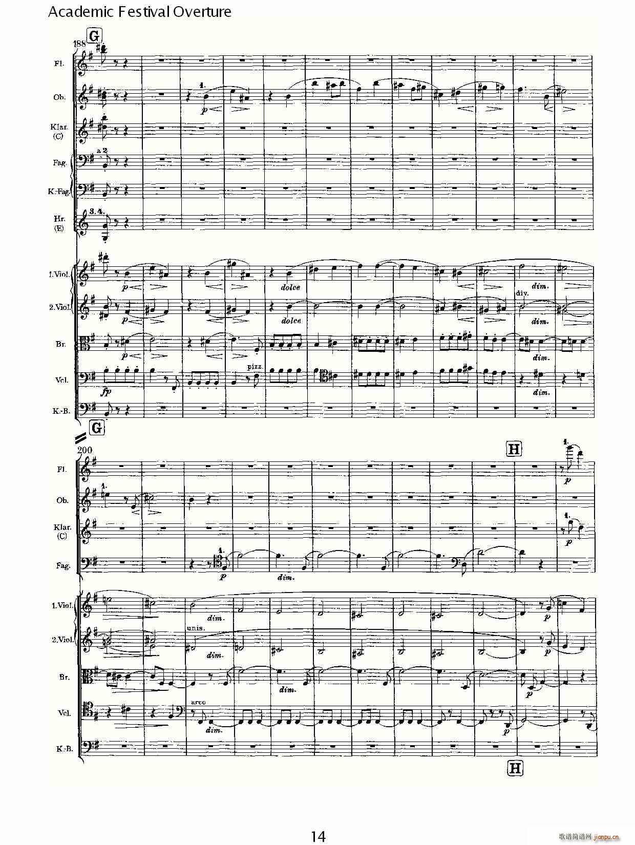 Academic Festival Overture(ʮ�ּ�����)14