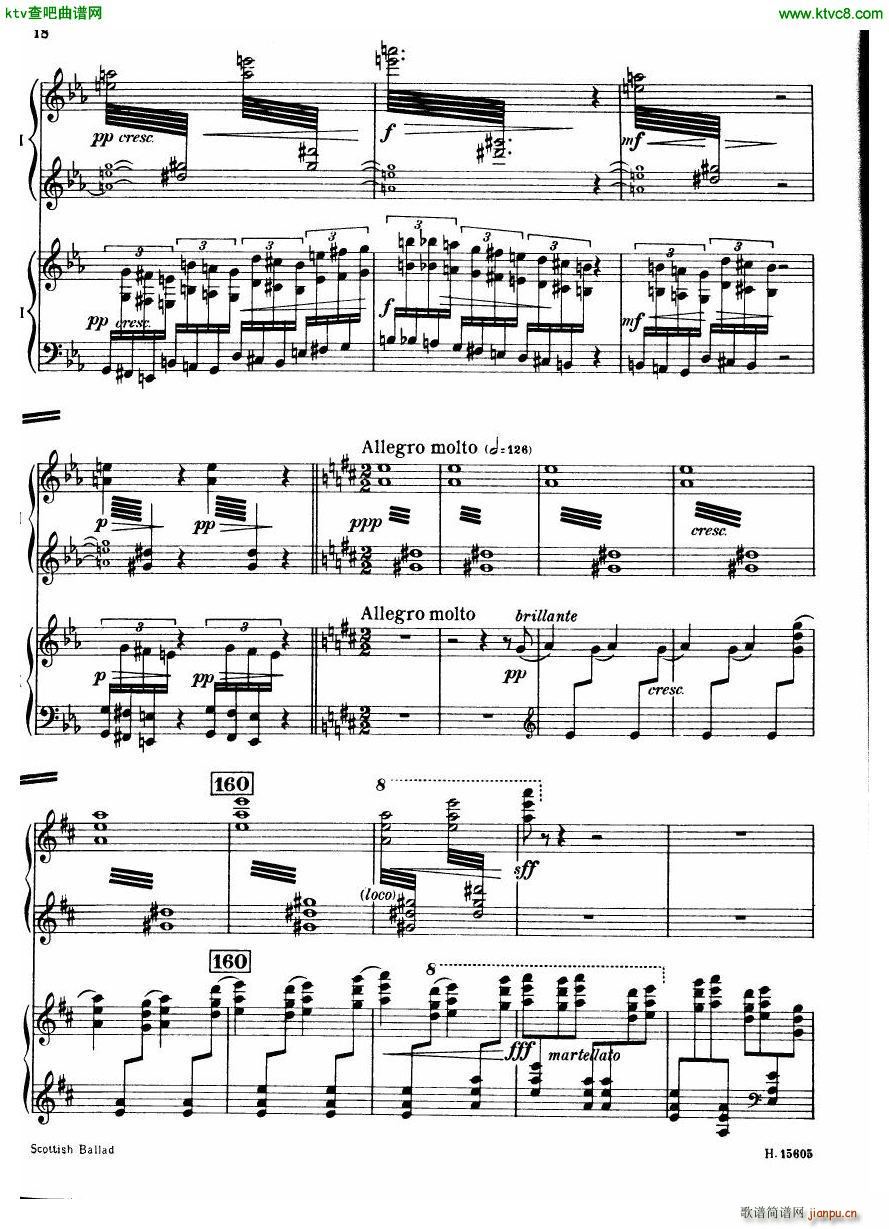 Britten Scottish Ballad op 26 arr for 2 pianos(����V)19