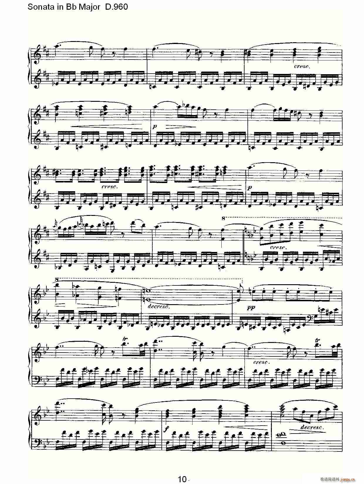 Sonata in Bb Major D.960(ʮ�ּ�����)10