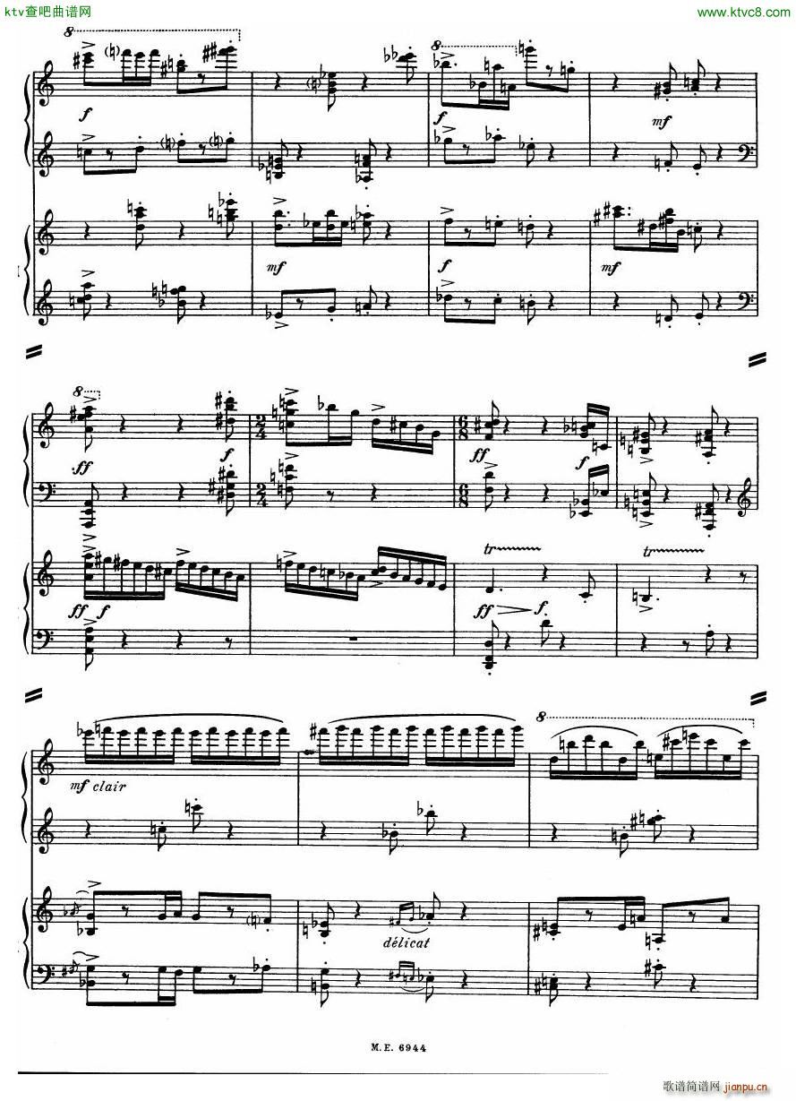Auric Partita for two pianos(����V)34
