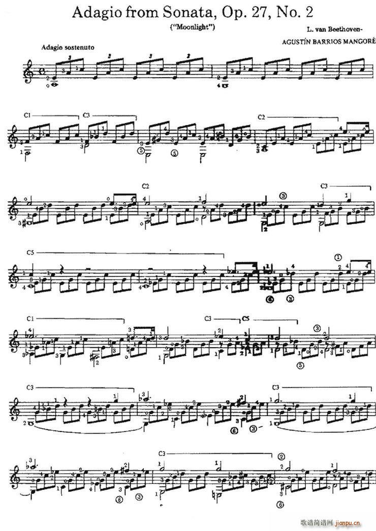Adagio from SonataOp 27No 2 �ŵ伪��(�����V)1
