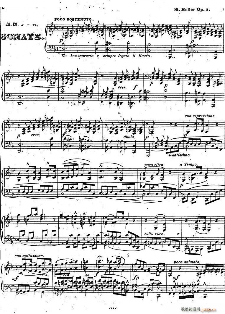 Heller Sonata Op 9 Sonata Op 9(ʮ�ּ�����)1