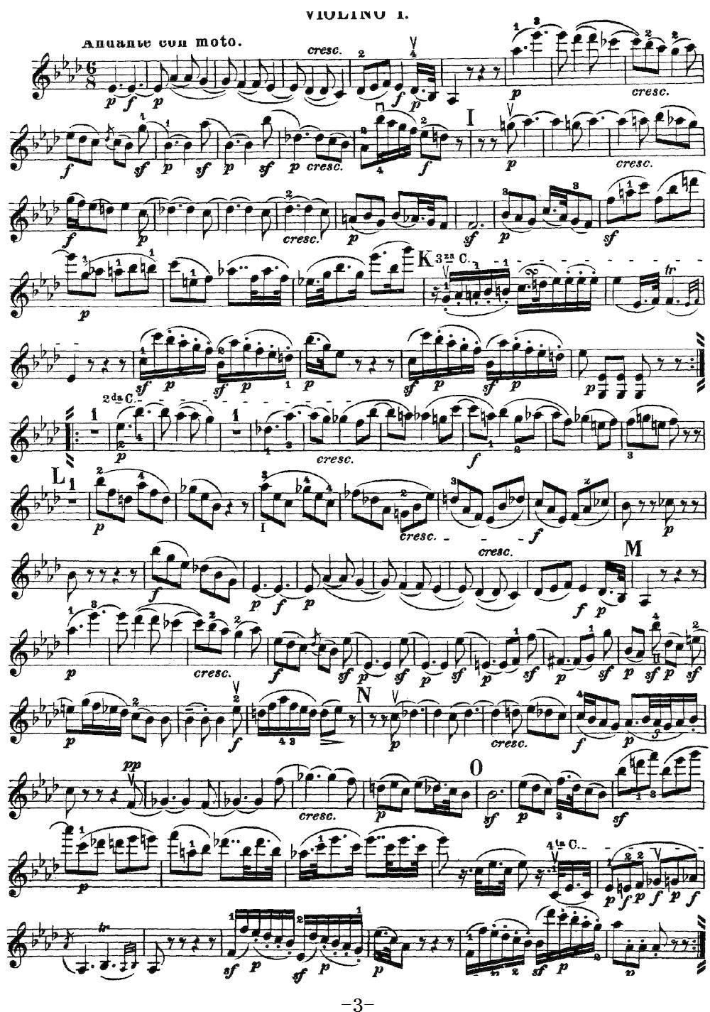 Mozart Quartet No 16 in Eb Major K 428 Violin 1(ʮ�ּ�����)3
