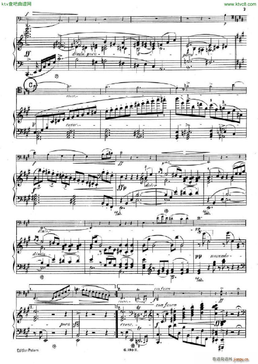 Hummel Sonata for cello and piano(����V)5