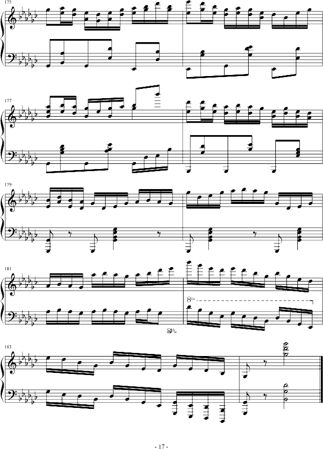 eyude no.3 in G flat(����V)17