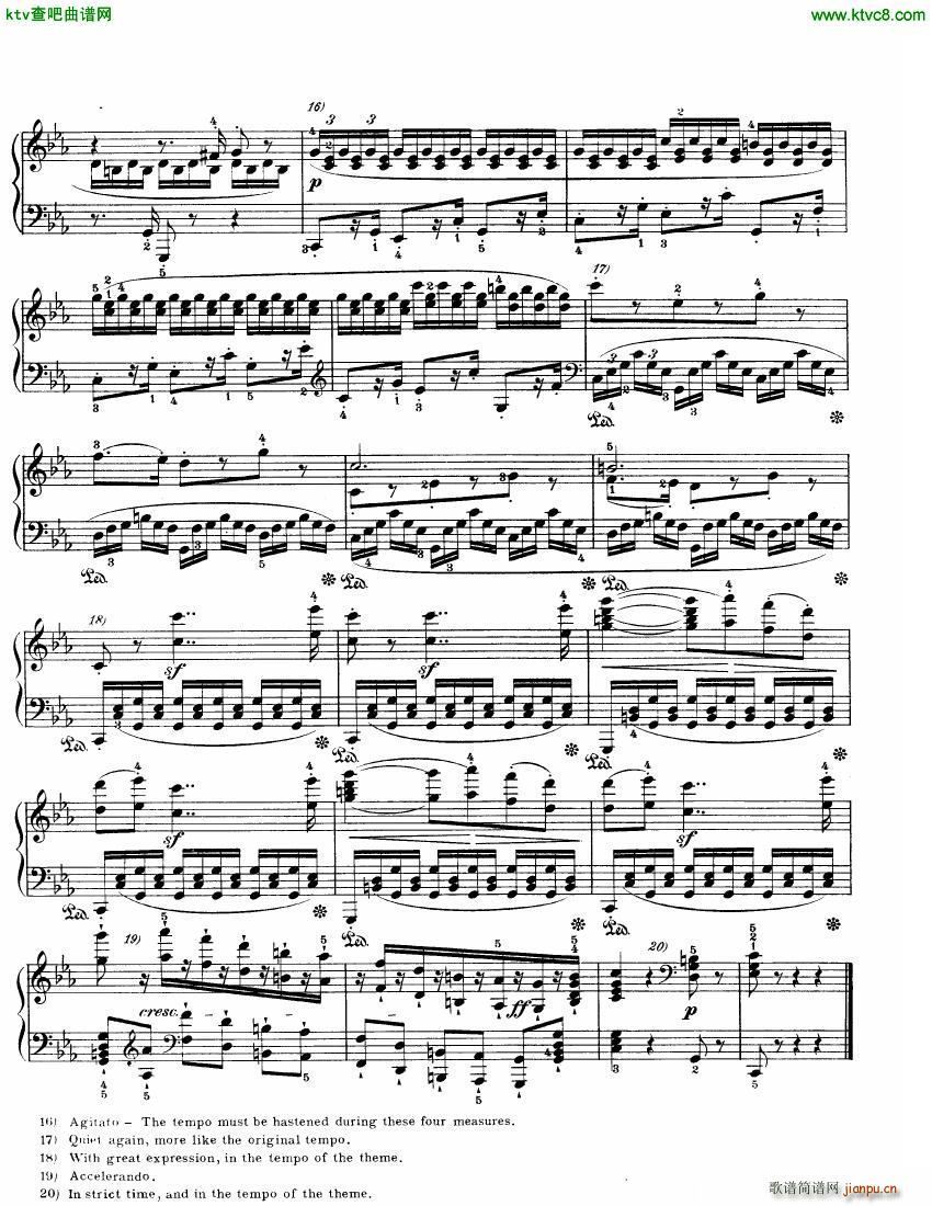 Beethoven WoO 80 32 Variations in C Minor(����V)19