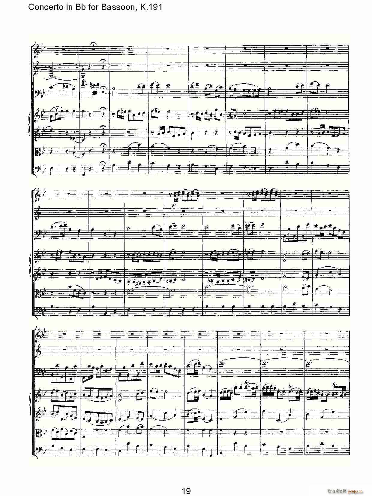 Concerto in Bb for Bassoon, K.191(ʮ�ּ�����)20
