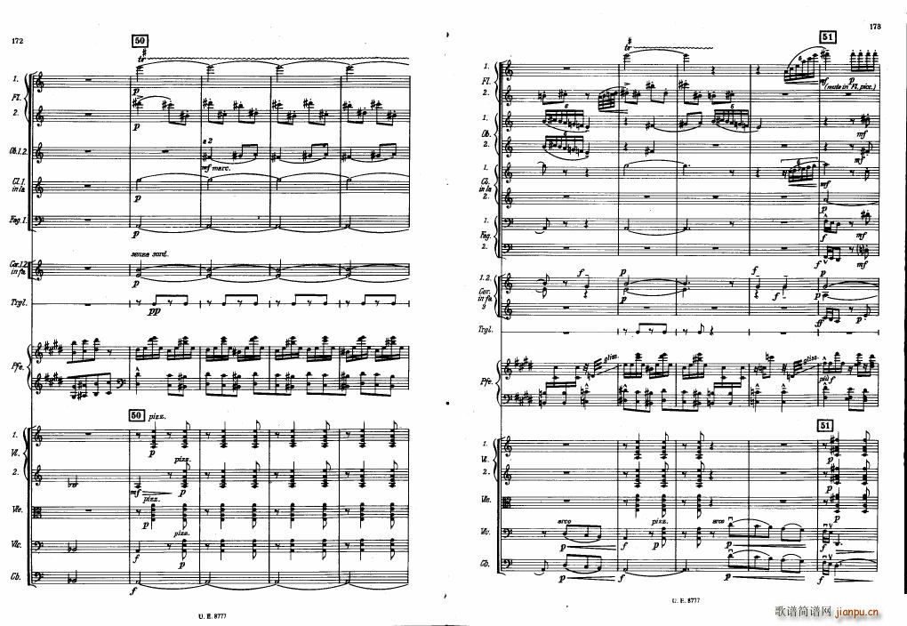 Bartok SZ 83 Piano Concerto No1 Full Score ��(����V)46