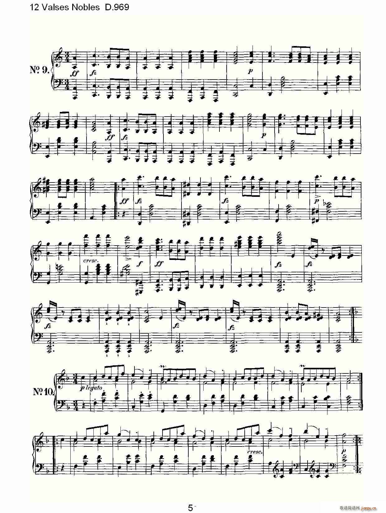 12 Valses Nobles D.969(ʮ�ּ�����)5