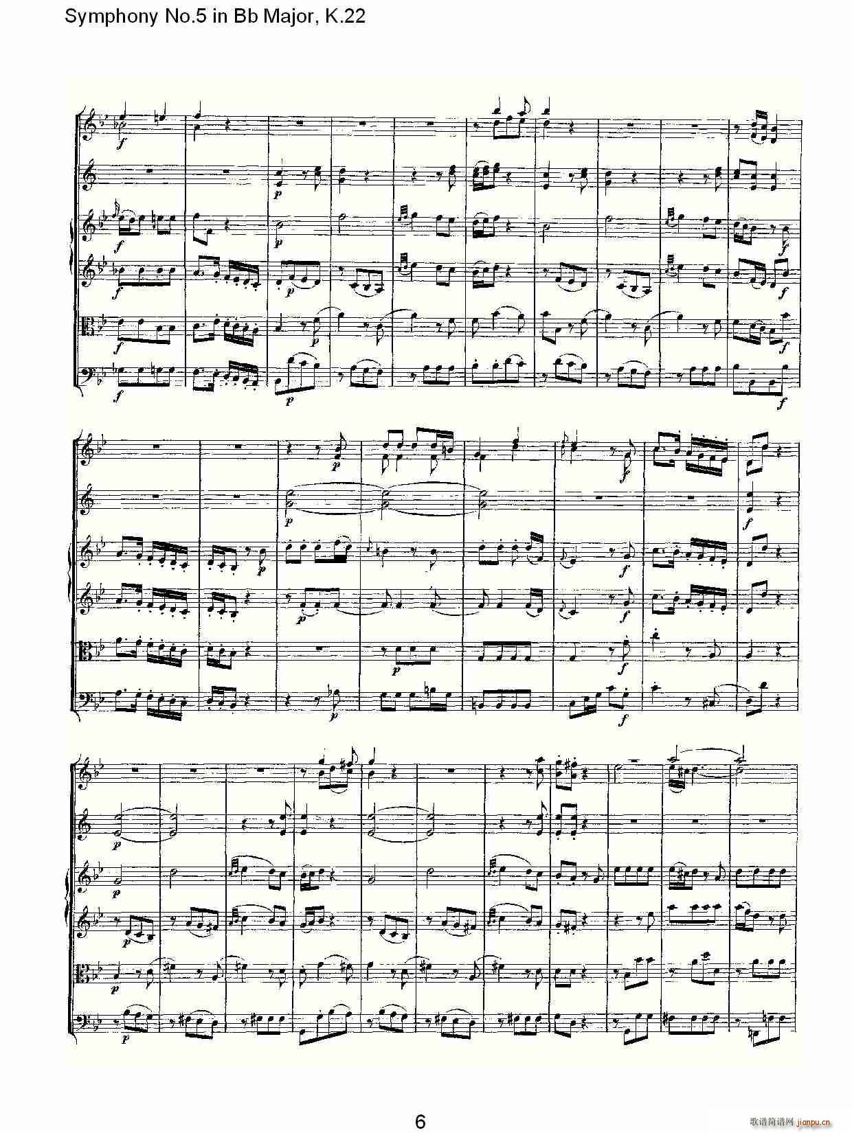 Symphony No.5 in Bb Major, K.22(ʮ�ּ�����)6