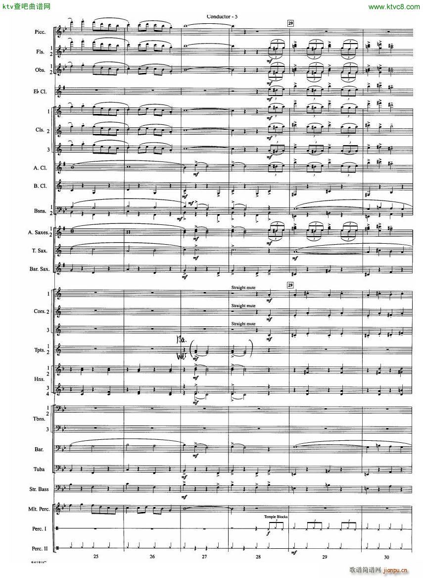 Anderson Sleigh Ride full score(����V)6