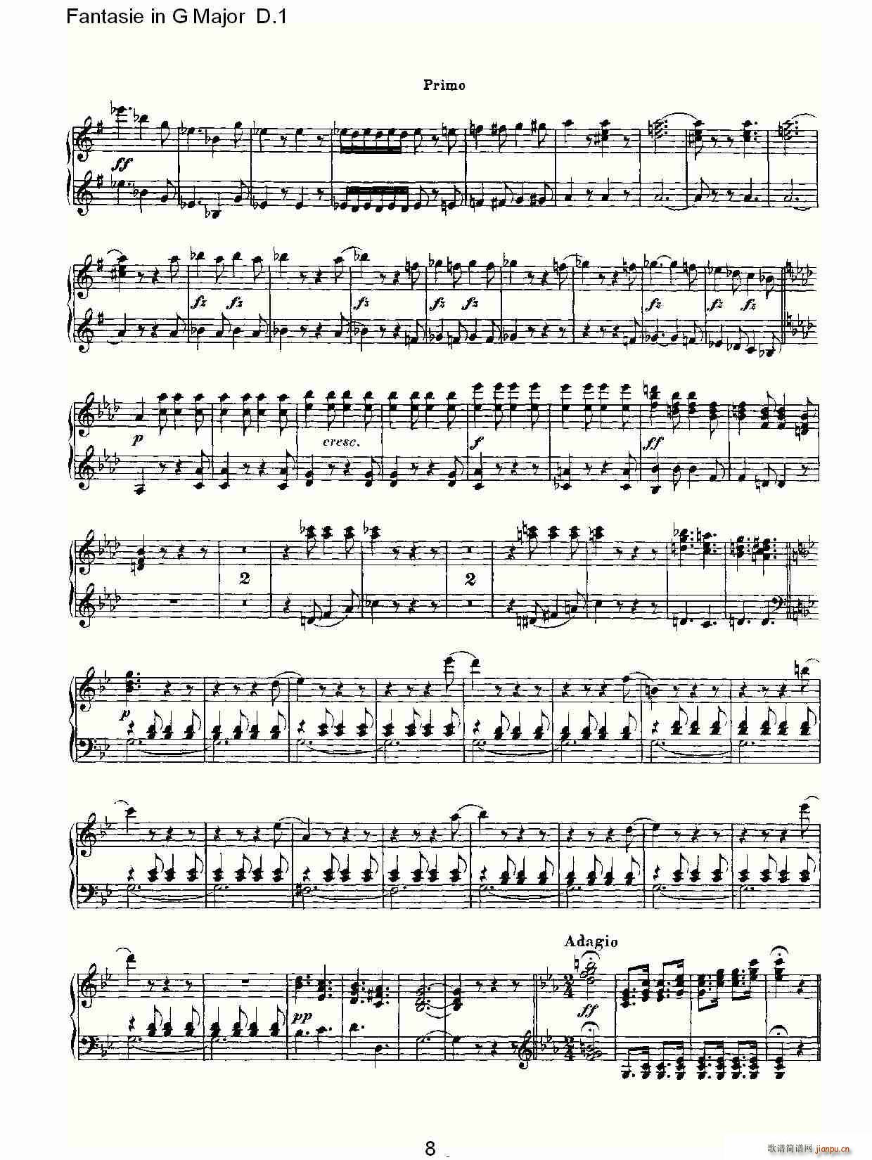 Fantasie in G Major D.1(ʮ�ּ�����)8